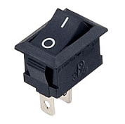 картинка Выключатель клавишный 250V 6А (2с) ON-OFF черный Mini REXANT от интернет-магазина К1-СТРОЙ