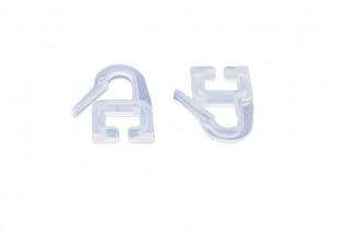 картинка Крючок карнизный плоский С-1727 пластиковый от интернет-магазина К1-СТРОЙ