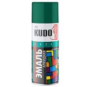 картинка Краска аэрозольная зеленая темная 520 мл KU-1007 KUDO от интернет-магазина К1-СТРОЙ