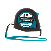 картинка Рулетка "Ergonomisch", 5 м x 25 мм, магнитный обрезиненный зацеп Gross от интернет-магазина К1-СТРОЙ