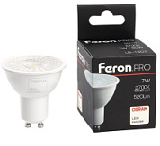 картинка Лампа светодиодная LB-1607 GU10 7W 2700K, 38176 Feron.PRO+ Osram от интернет-магазина К1-СТРОЙ