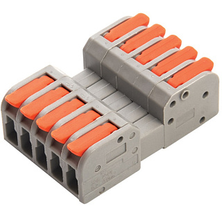 картинка Клемма монтажная компактная 4-проводные LD221-424 39875 STEKKER от интернет-магазина К1-СТРОЙ