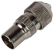 картинка Разъем R-TV03 штекер TV без пайки металл тип «Орех» Б0048304 ЭРА от интернет-магазина К1-СТРОЙ