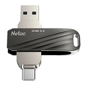 картинка Флеш-накопитель USB 3.0 128GB US11 Dual чёрный/серебро (USB 3.0/Type C) NT03US11C-128G-32BK Netac от интернет-магазина К1-СТРОЙ