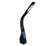 картинка Светильник настольный сенсорный KD-817 C10 LED 6w черный часы термометр Camelion от интернет-магазина К1-СТРОЙ