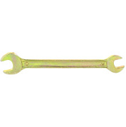 картинка Ключ рожковый, 10 х 11 мм, желтый цинк Сибртех от интернет-магазина К1-СТРОЙ