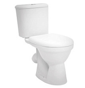 картинка Унитаз-компакт Бореаль 36х67 см двухрежимный, косой выпуск, нижняя подводка, тарельчатый с сиденьем, WH302144 Santek от интернет-магазина К1-СТРОЙ