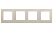 картинка Рамка на 4 поста, 12-5004-02 слоновая кость ЭРА от интернет-магазина К1-СТРОЙ
