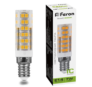 картинка Лампа светодиодная LB-433 E14 7W 4000K 25899 Feron от интернет-магазина К1-СТРОЙ
