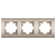 картинка Рамка трехместная шампань А0045-Br Афина Universal от интернет-магазина К1-СТРОЙ