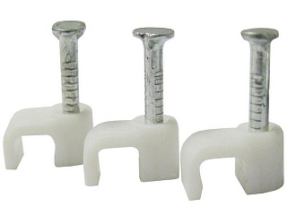 картинка Скоба для провода 9 мм плоская от интернет-магазина К1-СТРОЙ