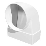 картинка Соединитель угловой 90° 612СК10КП плоского воздуховода с круглым пластик 60х120 D100 ERA от интернет-магазина К1-СТРОЙ