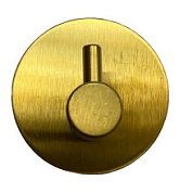 картинка Крючок круг настенный самоклеящийся матовое золото от интернет-магазина К1-СТРОЙ