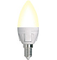 Лампа светодиодная диммируемая LED 7W E14 3000k свеча Uniel