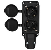 картинка Удлинитель каучук 10м 2 гнезда с заземлением 16А IP54 Электро от интернет-магазина К1-СТРОЙ