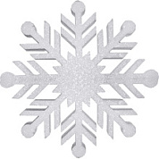 картинка Фигура "Снежинка" белый 20см от интернет-магазина К1-СТРОЙ