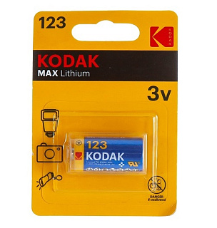 картинка Батарейка CR123 BL1 3V Kodak от интернет-магазина К1-СТРОЙ