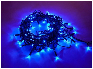 картинка Гирлянда светодиодная уличная 200 LED 4.5м синий от интернет-магазина К1-СТРОЙ