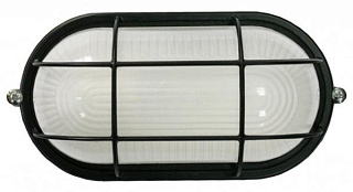картинка Светильник с решеткой черный 100w Е27 (овал) от интернет-магазина К1-СТРОЙ