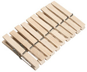картинка Прищепки деревянные набор 20 шт, (18/180) LF75-65 "МУЛЬТИДОМ" от интернет-магазина К1-СТРОЙ
