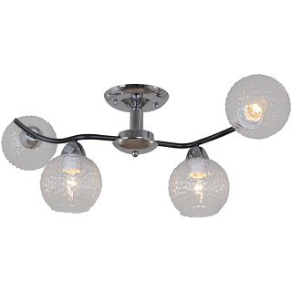 картинка Светильник потолочный 07624-0.3-04 CR+BK Reluce от интернет-магазина К1-СТРОЙ