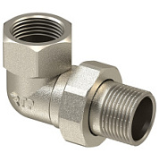 картинка Американка латунная никелированная угловая 3/4" от интернет-магазина К1-СТРОЙ