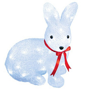 картинка Фигура светодиодная «Зайчик» 32x30 см 40 LED белый свет RABBIT-1 Uniel от интернет-магазина К1-СТРОЙ
