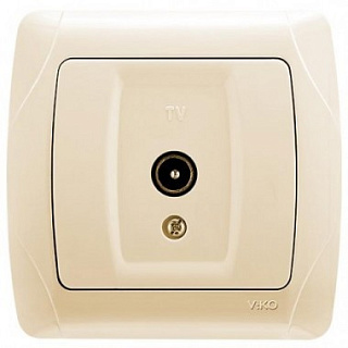 картинка Розетка телевизионная крем Viko Carmen от интернет-магазина К1-СТРОЙ