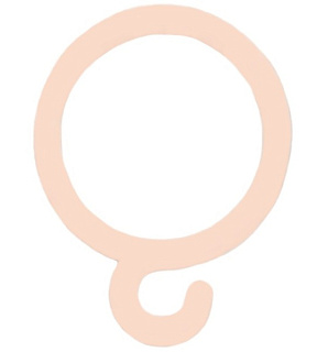 картинка Крючок кольцо для занавесок кремовый от интернет-магазина К1-СТРОЙ