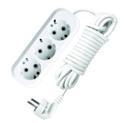 картинка Удлинитель 7м 3 гнезда с заземлением Universal от интернет-магазина К1-СТРОЙ