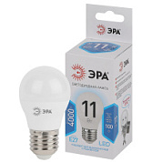 картинка Светодиодная лампа шар ЭРА LED smd P45-11w-840-E27 4000К от интернет-магазина К1-СТРОЙ