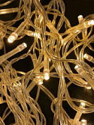 картинка Гирлянда светодиодная шторы теплый 3х2м. прозрачный шнур от интернет-магазина К1-СТРОЙ