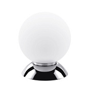 картинка 813914*** (MT5092-1CR)  Настольная лампа GLOBO 1х40W  E14 chrome/white (в комплекте) от интернет-магазина К1-СТРОЙ