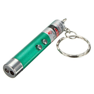 картинка Брелок 2 в 1 фонарь+лазер маленький  от интернет-магазина К1-СТРОЙ