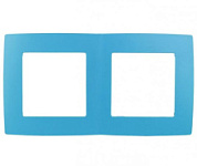 картинка Рамка на 2 поста, 12-5002-28 голубой ЭРА от интернет-магазина К1-СТРОЙ