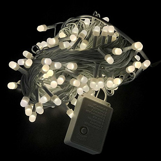 картинка Светодиодная гирлянда нить «Жемчуг» 10м. белый от интернет-магазина К1-СТРОЙ