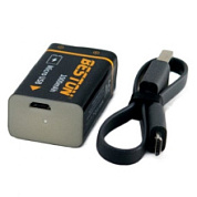 картинка Батарейка аккумуляторная Крона 9V 1000 mAh Type-C + кабель USB-Type-C Beston от интернет-магазина К1-СТРОЙ
