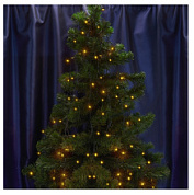 картинка Светодиодная гирлянда CL06 линейная 230V желтый c питанием от сети, контроллером, зеленый шнур 32314 Feron от интернет-магазина К1-СТРОЙ