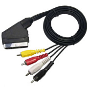 картинка Шнур SCART х 3/4 RCA 1.5 м REXANT от интернет-магазина К1-СТРОЙ