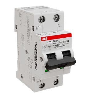 картинка Автоматический выключатель дифференциального тока DS201 C40 AC30 ABB от интернет-магазина К1-СТРОЙ