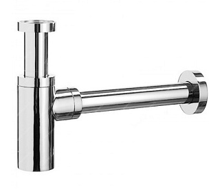 картинка Сифон стакан для раковины хром, F82 FRAP от интернет-магазина К1-СТРОЙ