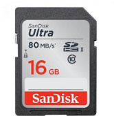 картинка Карта памяти 16GB MicroSD Class10 80 Mb/s SanDisk от интернет-магазина К1-СТРОЙ