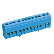 картинка Нулевая шина на 12 контактов в корпусе синяя IEK от интернет-магазина К1-СТРОЙ