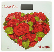 картинка Весы напольные электронные "Розы для любимой" 150кг D-9217 DELTA от интернет-магазина К1-СТРОЙ
