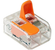 картинка Строительно-монтажная клемма 2 контактные L.- N.  для фазных проводников STEKKER от интернет-магазина К1-СТРОЙ