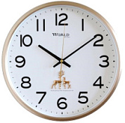 картинка Часы настенные K-3250 G WORLD от интернет-магазина К1-СТРОЙ