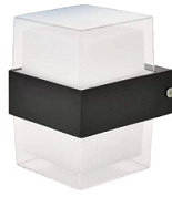 картинка Светодиодный светильник архитектурный, интерьерный VALO 9W S-4000K-100x110x133-BLACK/CLEAR-220-IP54 УУО00004268 Estares от интернет-магазина К1-СТРОЙ