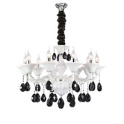 картинка 881100*** (MD800008-10) Люстра подвесная BIANCA 10х60W E14 БЕЛЫЙ (в комплекте) от интернет-магазина К1-СТРОЙ