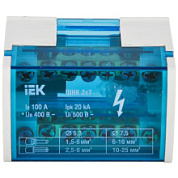 картинка Шина земля-ноль в корп. 2х7 групп 100А (Кросс-модуль) ИЭК от интернет-магазина К1-СТРОЙ