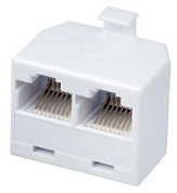 картинка Компьютерный двойник RJ-45(8P-8C) (штекер - 2 гнезда) REXANT от интернет-магазина К1-СТРОЙ